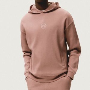 Hooded waffle weave sweater